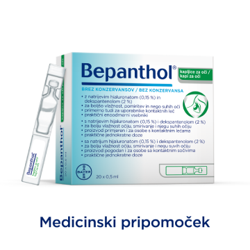 Bepanthol kapiljice za oči 20 x 0,5ml.